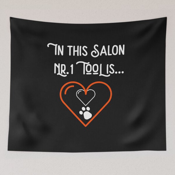 Item preview, A funny bloodhound dog grooming mantrailing T-shirt Grooming with love, nr 1 tool designed and sold by MayaAndNora.