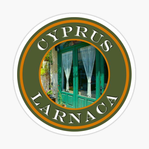 Cyprus Larnaca Traditional Restaurant - Passport Stamps Collection Sticker