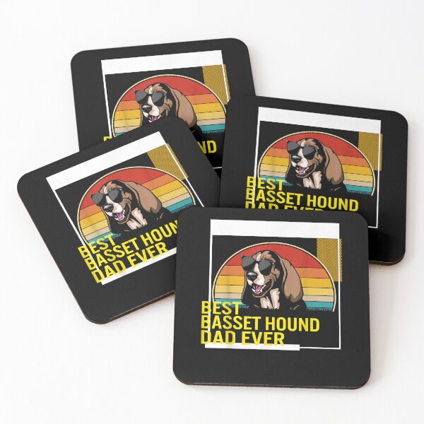 Item preview, Best Basset Hound Dad Ever Día del padre perro papá hombres abuelo camiseta designed and sold by jadynbennionv.