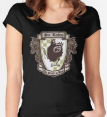 nicht ganz so mutig Tailliertes Rundhals-Shirt