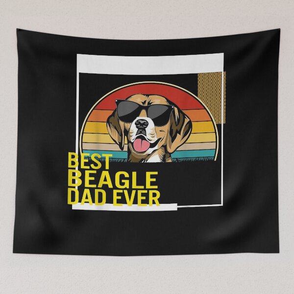 Item preview, Best Beagle Dad Ever Father's Day Dog Dad Men Grandpa Gift F T-Shirt designed and sold by jadynbennionv.