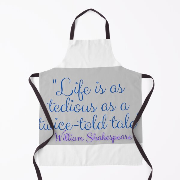 Item preview, William Shakespeare quote in elegant font blue and gray designed and sold by Zevy-Darling.