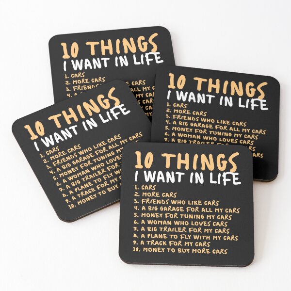 Item preview, Car Enthusiast 10 things I want in life cars more cars lover funny saying gift  designed and sold by alenaz.