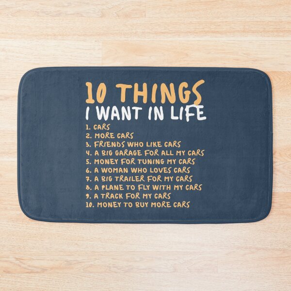 Item preview, Car Enthusiast 10 things I want in life cars more cars lover funny saying gift  designed and sold by alenaz.