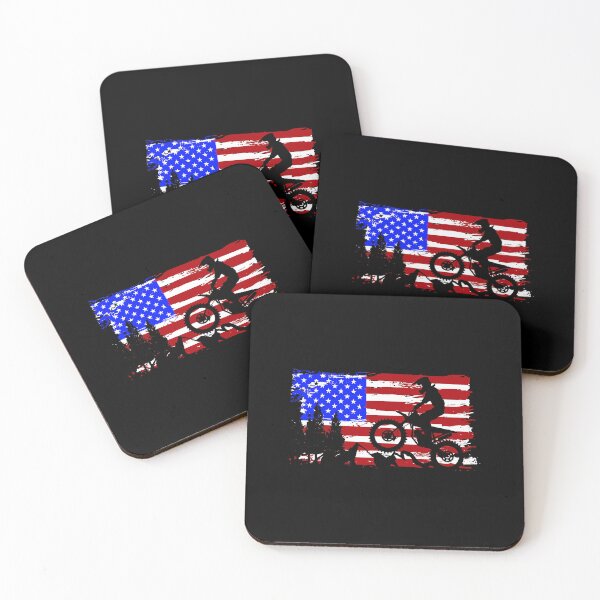 Item preview, American Flag Motocross - USA Flag Dirt Bike designed and sold by caintati.