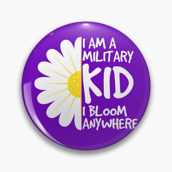 Item preview, I'm A Military Kid I Bloom Anywhere Military Girls Purple Up Gear designed and sold by DynamicDesign.