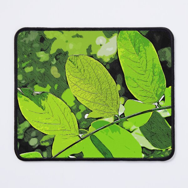 Item preview, Green leaves, color print designed and sold by artdragongift 15.