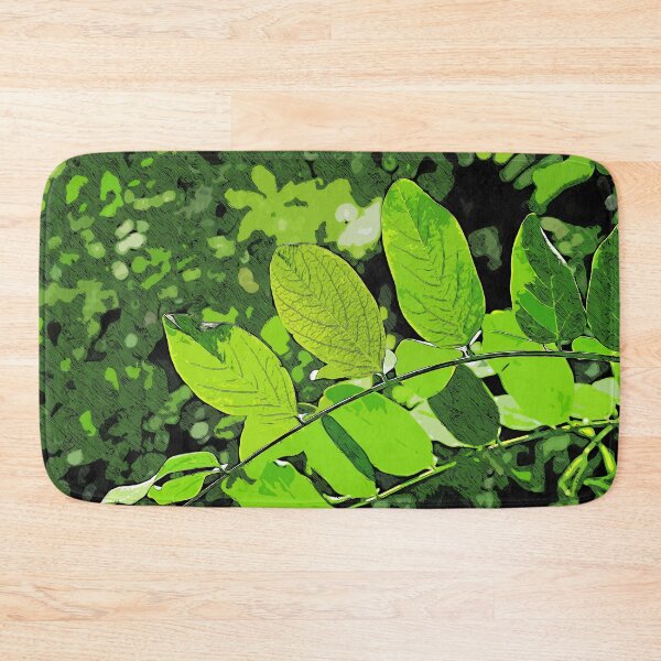Item preview, Green leaves, color print designed and sold by artdragongift 15.