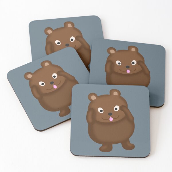 Item preview, Cute Peekabo Brown Baby Kid Teddy Bear Cub with Tongue Out -Funny designed and sold by Karen Ekdahl.