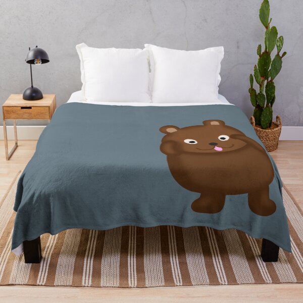 Item preview, Cute Peekabo Brown Baby Kid Teddy Bear Cub with Tongue Out -Funny designed and sold by Karen Ekdahl.