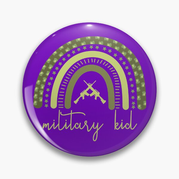 Artikelvorschau, Military Kid Military Rainbow Military Child Month Purple Up Gear entworfen und verkauft von DynamicDesign.