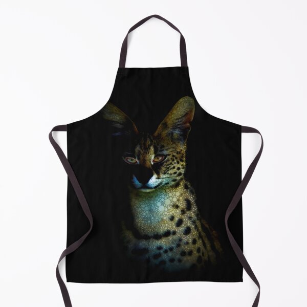 Item preview, Serval Cat Mosaic On Dark Background designed and sold by Heathermarie321.