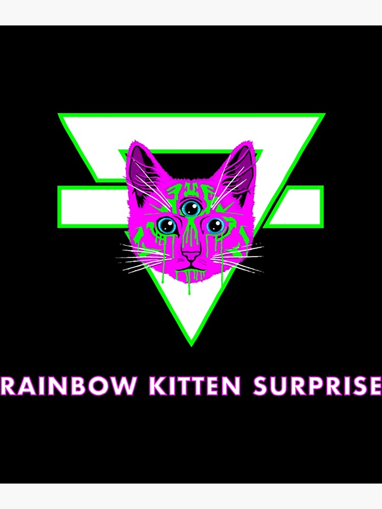 "Rainbow Kitten Surprise " Poster for Sale by WireAndViolets Redbubble