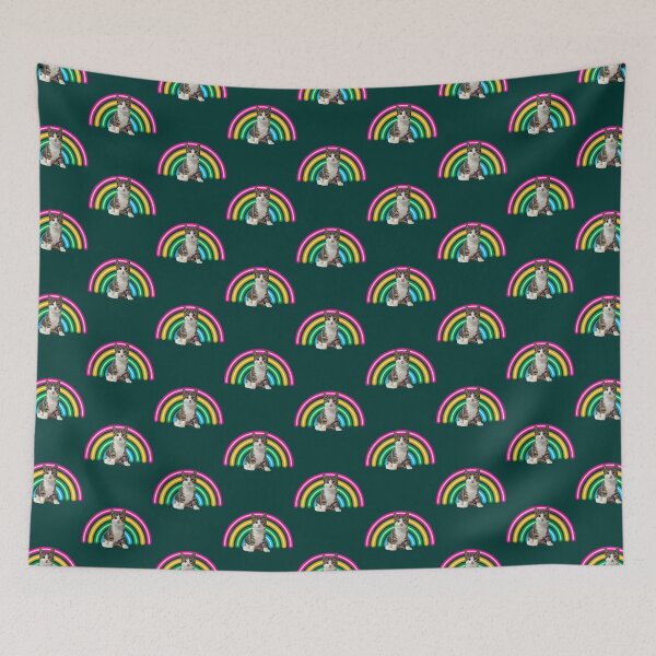 Item preview, Rainbow kitten surprise - cat       designed and sold by WireAndViolets.