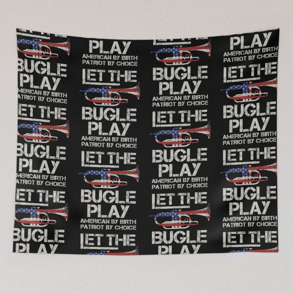 Item preview, Memorial Day Let The Bugle Play Patriotic designed and sold by GravitiTees.