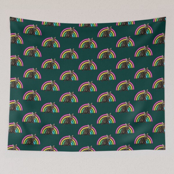 Item preview, Rainbow kitten surprise - cat    designed and sold by WireAndViolets.