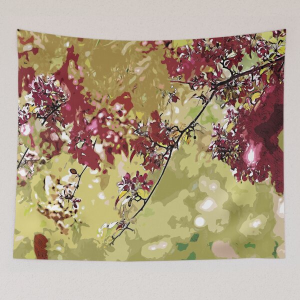 Item preview, Flowers print abstract art  designed and sold by artdragongift 15.