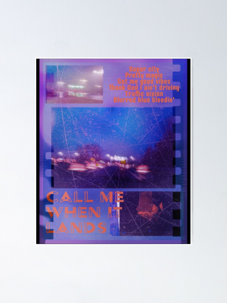 "Rainbow Kitten Surprise _quot_Call me when it lands_quot_ song graphic