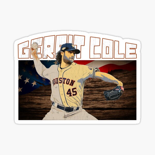 Gerrit Cole 45 Jersey Number Sticker Sticker for Sale by