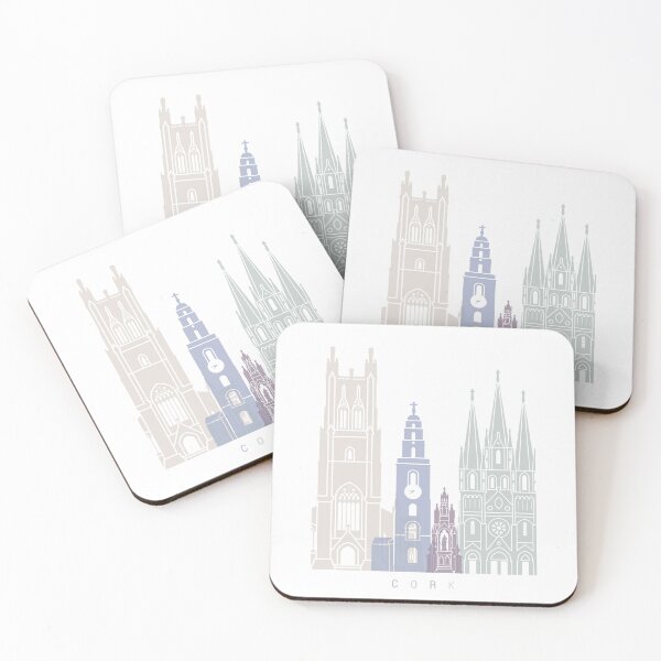 Item preview, CORK SKYLINE POSTER PASTEL designed and sold by paulrommer.