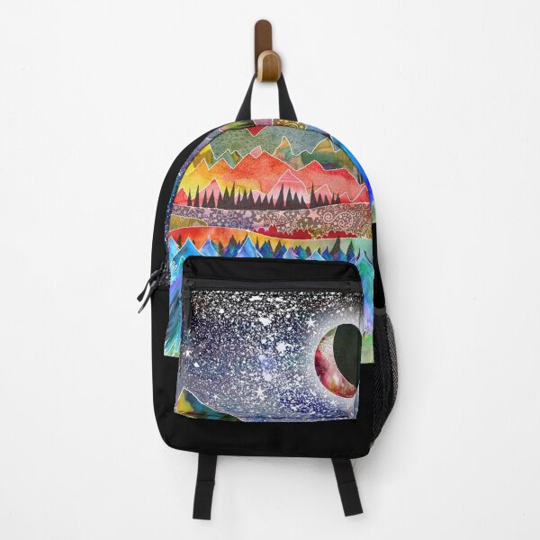 Item preview, Camping under the moon Metal Print designed and sold by AdiMeta.