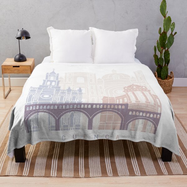 Item preview, CUENCA EC SKYLINE POSTER PASTEL designed and sold by paulrommer.