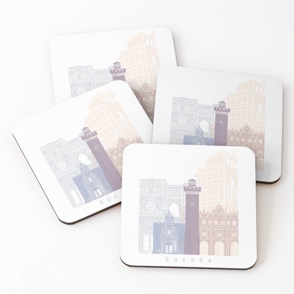 Item preview,  CUENCA  SKYLINE POSTER PASTEL designed and sold by paulrommer.