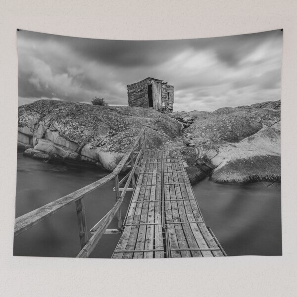 Item preview, The Old Fishing Hut In The Storm designed and sold by Nicklas81.