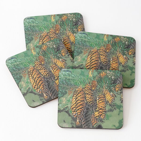 Item preview, Christmas tree branches, print color art  designed and sold by artdragongift 15.