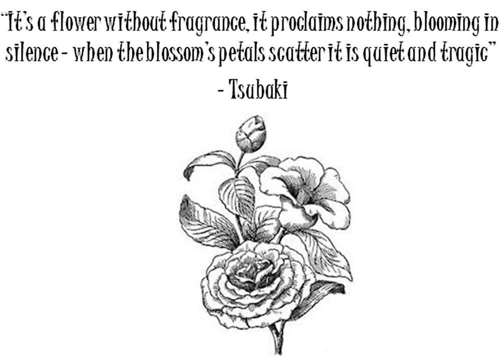 "Tsubaki The flower without fragrance " by LunaCosplay Redbubble