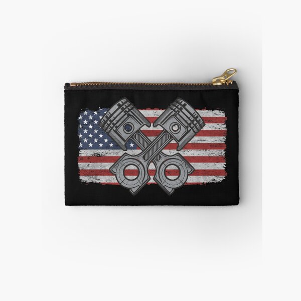 Item preview, American Flag Piston Car Enthusiast Funny Cars Repair Fixer Mechanic Gift  designed and sold by alenaz.