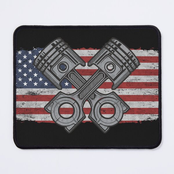 Item preview, American Flag Piston Car Enthusiast Funny Cars Repair Fixer Mechanic Gift  designed and sold by alenaz.
