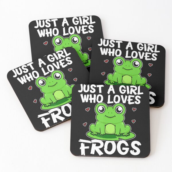 Item preview, Just A Girl Who Loves Frogs Cute Green Frog designed and sold by MinamoShijoko.