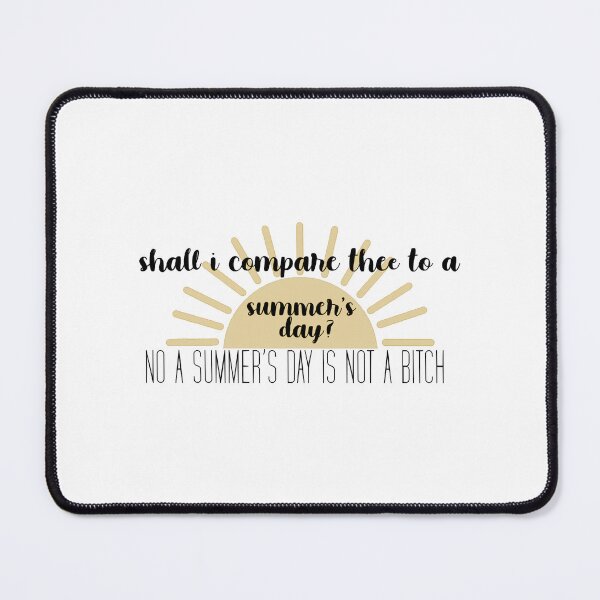 Item preview, Nick Miller Summer's Day Quote designed and sold by MinamoShijoko.