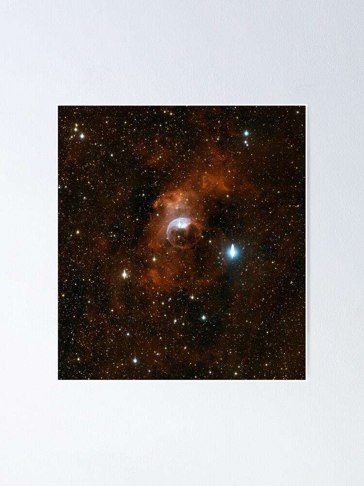"Bubble Nebula (NGC 7635) Widefield view of emission nebula in the