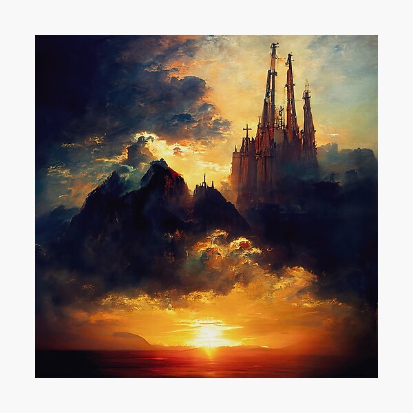 Item preview, A Cathedral in the clouds designed and sold by AM FineArtPrints.
