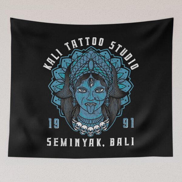 Item preview, Kali Tattoo, Seminyak, Bali, Tattoo Studio Design, Hindu Goddess designed and sold by Proverbial Wisdom Design.
