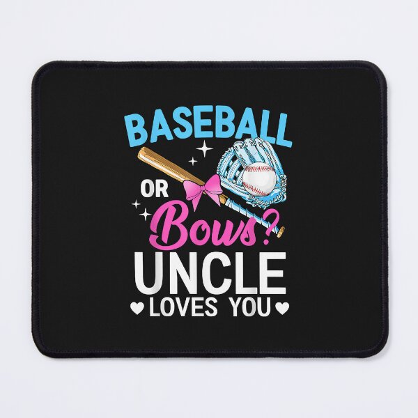 Item preview, Baseball Or Bows Uncle Loves You Gender Reveal designed and sold by SeppeGoffin.