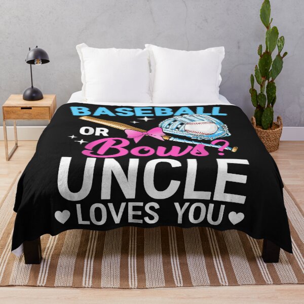Item preview, Baseball Or Bows Uncle Loves You Gender Reveal designed and sold by SeppeGoffin.