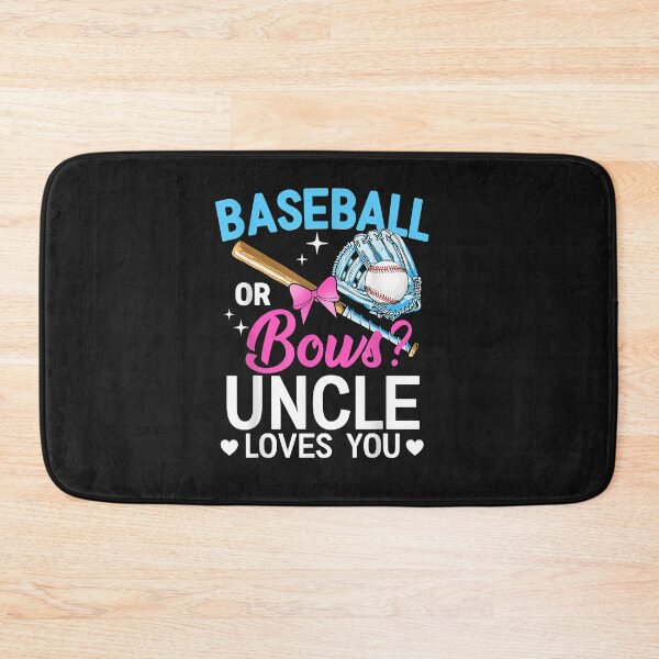 Item preview, Baseball Or Bows Uncle Loves You Gender Reveal designed and sold by SeppeGoffin.