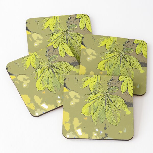 Item preview, Chestnut leaves, color print designed and sold by artdragongift 15.
