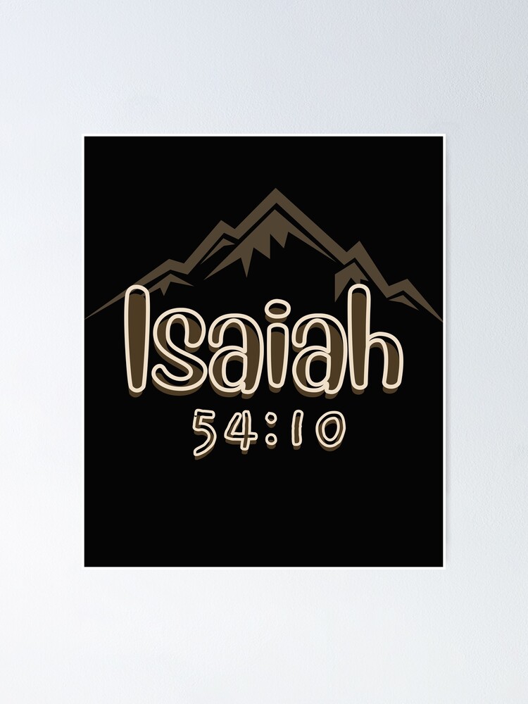 Póster «Isaías 54:10 Versículo de la Biblia (Antiguo Testamento)» de ...