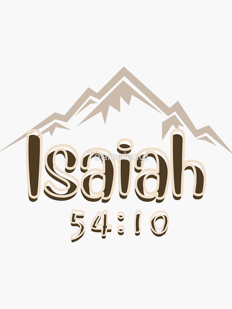 Pegatina «Isaías 54:10 Versículo de la Biblia (Antiguo Testamento)» de ...