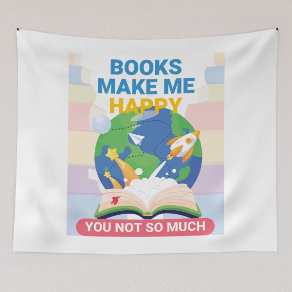 Item preview, Books Make Me Happy You Not So Much designed and sold by Alieso.