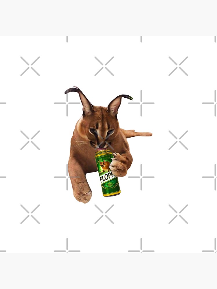 Drunk Floppa Meme Caracal Cat  Postcard for Sale by fomodesigns