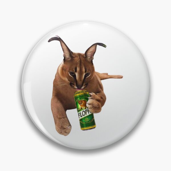 Hip Hop Tendência Grande Floppa Meme Caracal Gato Imprimir