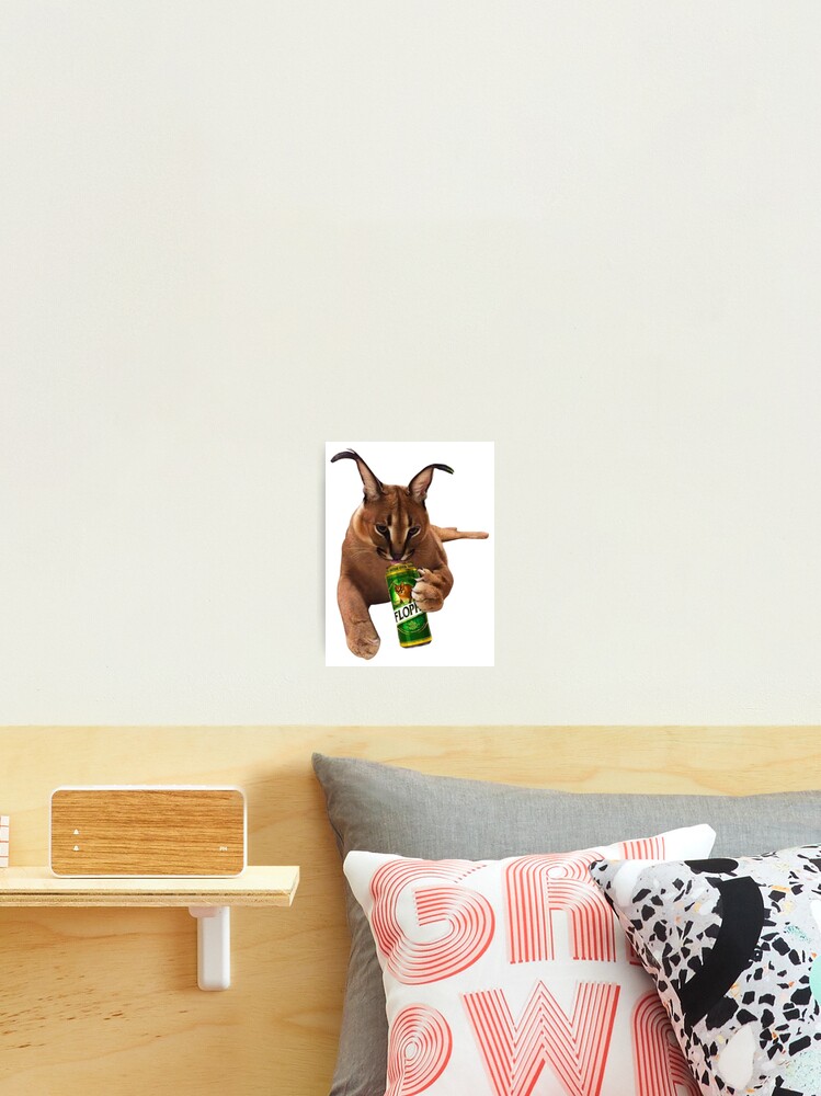 Drunk Floppa Meme Caracal Cat  Canvas Print for Sale by