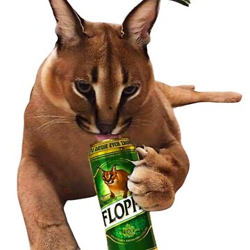 Drunk Floppa Meme Caracal Cat | iPad Case & Skin