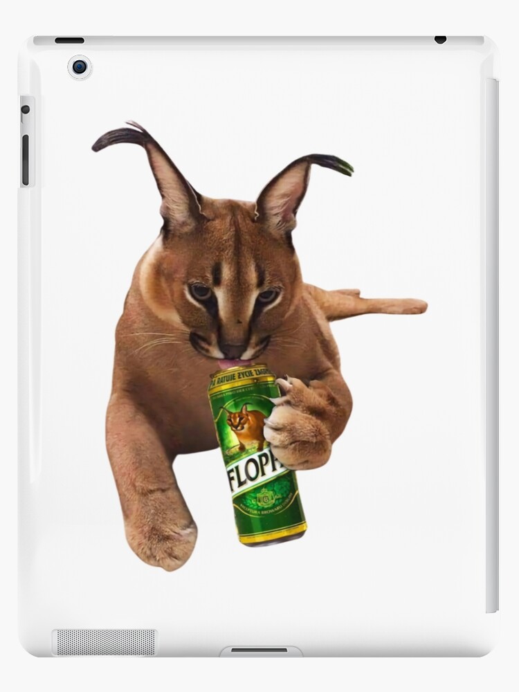 Drunk Floppa Meme Caracal Cat | iPad Case & Skin