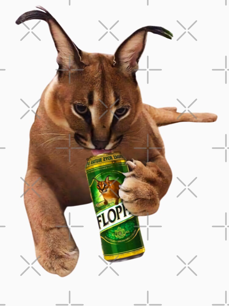  Meme World Big Floppa Meme Cute Caracal Cat Throw